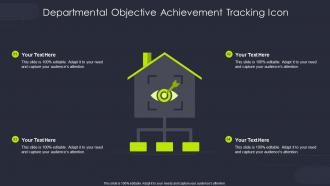 Departmental Objective Achievement Tracking Icon