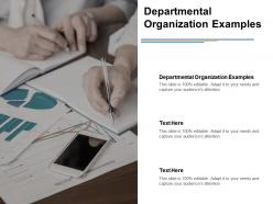 Departmental organization examples ppt powerpoint presentation styles ideas cpb