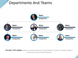 Departments and teams powerpoint shapes