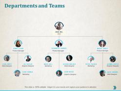 Departments and teams ppt professional infographic template