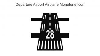 Departure Airport Airplane Monotone Icon In Powerpoint Pptx Png And Editable Eps Format