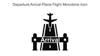 Departure Arrival Plane Flight Monotone Icon In Powerpoint Pptx Png And Editable Eps Format