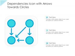 Dependencies Icon With Arrows Towards Circles