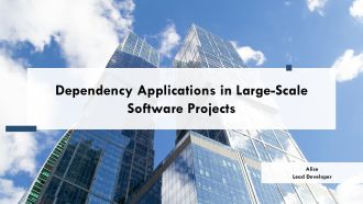 Dependency Applications In Large Scale Software Projects PPT Outline AT