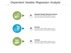 Dependent variable regression analysis ppt powerpoint presentation ideas portfolio cpb