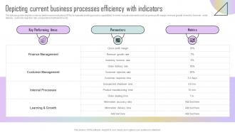Depicting Current Business Processes Efficiency With Indicators Estimating ERP System