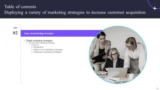 Deploying A Variety Of Marketing Strategies To Increase Customer Acquisition Complete Deck Strategy CD V Appealing Template
