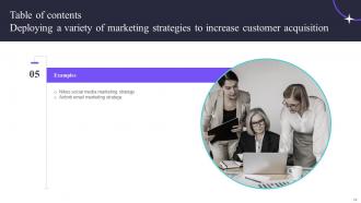 Deploying A Variety Of Marketing Strategies To Increase Customer Acquisition Complete Deck Strategy CD V Analytical Slides
