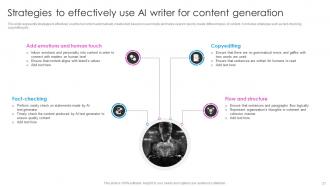 Deploying AI Writing Tools For Effective Content Generation Powerpoint Presentation Slides AI CD V Images Unique