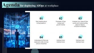 Deploying AIOps At Workplace Powerpoint Presentation Slides AI CD V Impressive Pre-designed