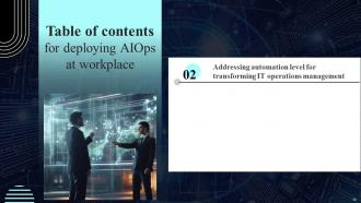 Deploying AIOps At Workplace Powerpoint Presentation Slides AI CD V Engaging Pre-designed