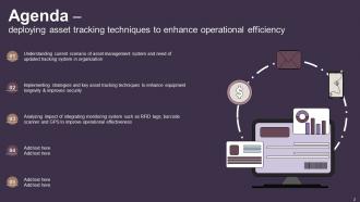 Deploying Asset Tracking Techniques To Enhance Operational Efficiency Powerpoint Presentation Slides Impactful Images