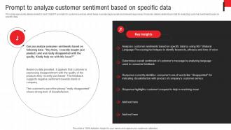 Deploying Chatgpt To Increase Prompt To Analyze Customer Sentiment Based ChatGPT SS V