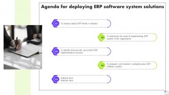 Deploying ERP Software System Solutions Complete Deck Engaging Captivating