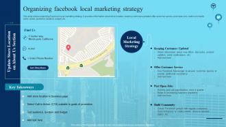 Deploying Marketing Techniques Networking Platforms Organizing Facebook Local Marketing Strategy