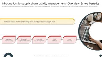 Deploying QMS Introduction To Supply Chain Quality Management Overview And Key Strategy SS V