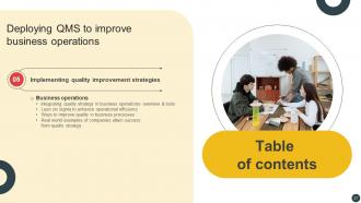 Deploying QMS To Improve Business Operations Strategy CD V Content Ready Attractive