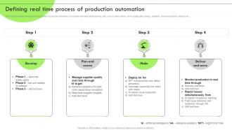 Deploying RPA For Efficient Production Defining Real Time Process Of Production Automation