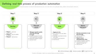 Deploying RPA For Efficient Production Powerpoint Presentation Slides