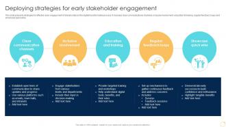 Deploying Strategies For Early Stakeholder Engagement Enabling Growth Centric DT SS