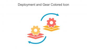Deployment And Gear Colored Icon In Powerpoint Pptx Png And Editable Eps Format