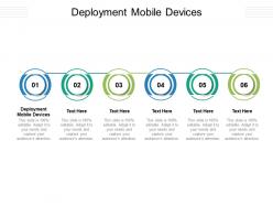Deployment mobile devices ppt powerpoint presentation outline maker cpb