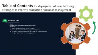 Deployment Of Manufacturing Strategies To Improve Production Operation Management Strategy CD V Informative Analytical