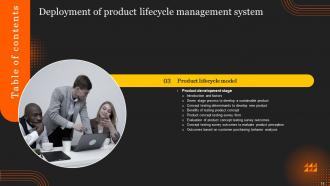 Deployment Of Product Lifecycle Management System Powerpoint Presentation Slides Graphical Downloadable