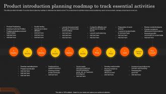 Deployment Of Product Lifecycle Product Introduction Planning Roadmap To Track Essential