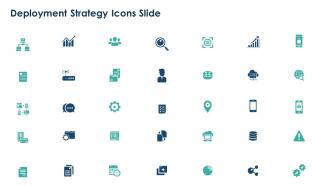 Deployment strategy icons slide ppt icon design templates