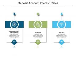 Deposit account interest rates ppt powerpoint presentation gallery skills cpb