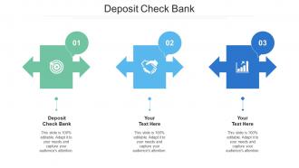 Deposit Check Bank Ppt Powerpoint Presentation Gallery Example Introduction Cpb