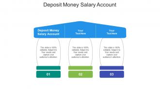 Deposit money salary account ppt powerpoint presentation layouts master slide cpb