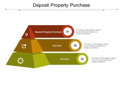Deposit property purchase ppt powerpoint presentation inspiration themes cpb