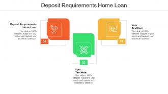 Deposit requirements home loan ppt powerpoint presentation professional good cpb