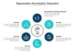 Depreciation amortization deduction ppt powerpoint presentation infographics graphics template cpb