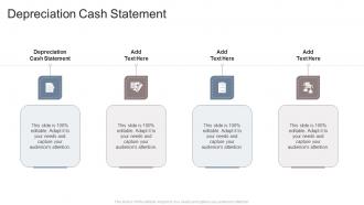 Depreciation Cash Statement In Powerpoint And Google Slides Cpb