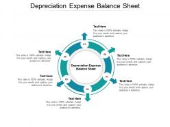 Depreciation expense balance sheet ppt powerpoint presentation slides good cpb
