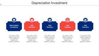 Depreciation Investment Ppt Powerpoint Presentation Infographics Brochure Cpb