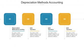 Depreciation Methods Accounting Ppt Powerpoint Presentation Show Inspiration Cpb