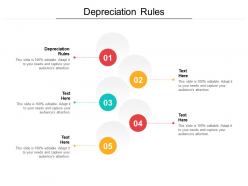 Depreciation rules ppt powerpoint presentation gallery influencers cpb
