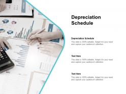 Depreciation schedule ppt powerpoint presentation pictures example topics cpb