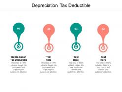 Depreciation tax deductible ppt powerpoint presentation show graphics pictures cpb