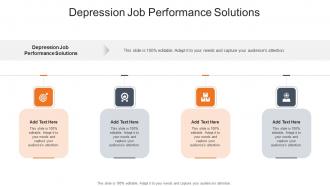 Depression Job Performance Solutions In Powerpoint And Google Slides Cpb