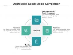 Depression social media comparison ppt powerpoint presentation summary example introduction cpb