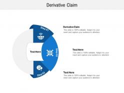Derivative claim ppt powerpoint presentation show images cpb