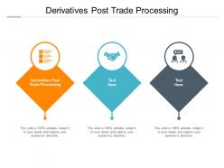 Derivatives post trade processing ppt powerpoint presentation gallery cpb