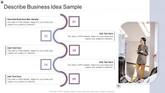 Describe Business Idea Sample In Powerpoint And Google Slides Cpb