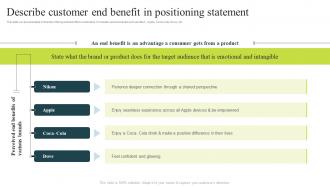 Describe Customer End Benefit In Positioning Statement Successful Product Positioning Guide