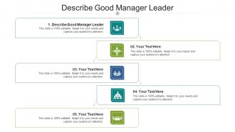 Describe Good Manager Leader Ppt Powerpoint Presentation Show Brochure Cpb